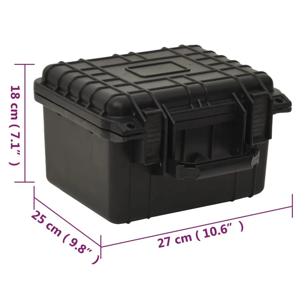 Portable Flight Case Black Camera Equipment Storage Hard Case with Foam Insert