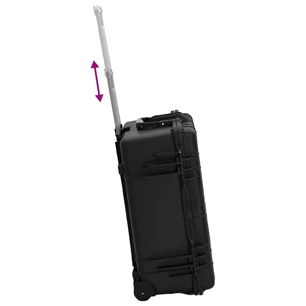 Wheeled Flight Case Black 58x45x27 cm