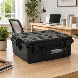 Durable Black Flight Case 55x43x21cm for Camera Gear