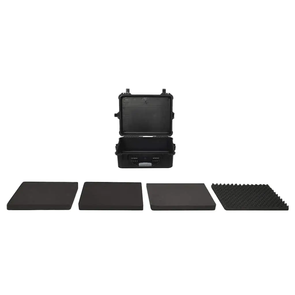Black Flight Case 55x43x21cm for Camera Gear