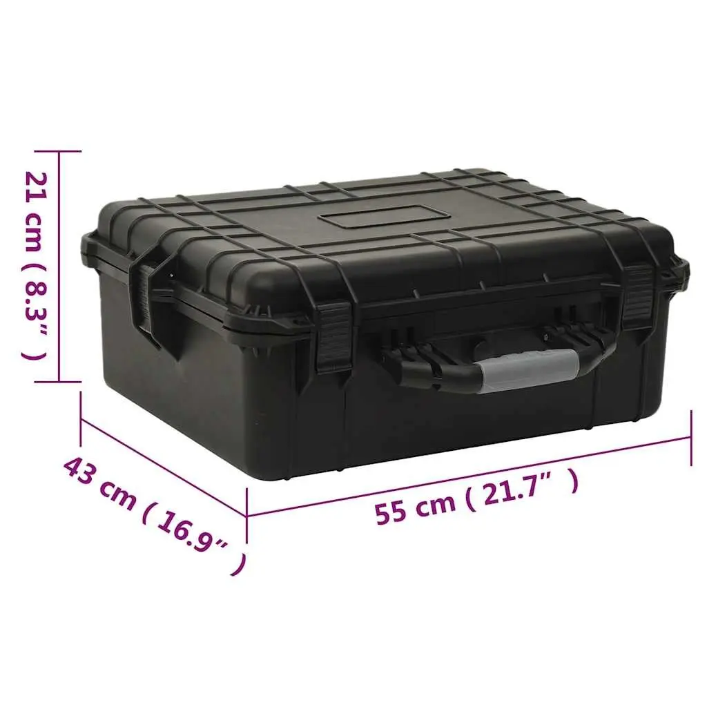Black Flight Case 55x43x21cm for Camera Gear