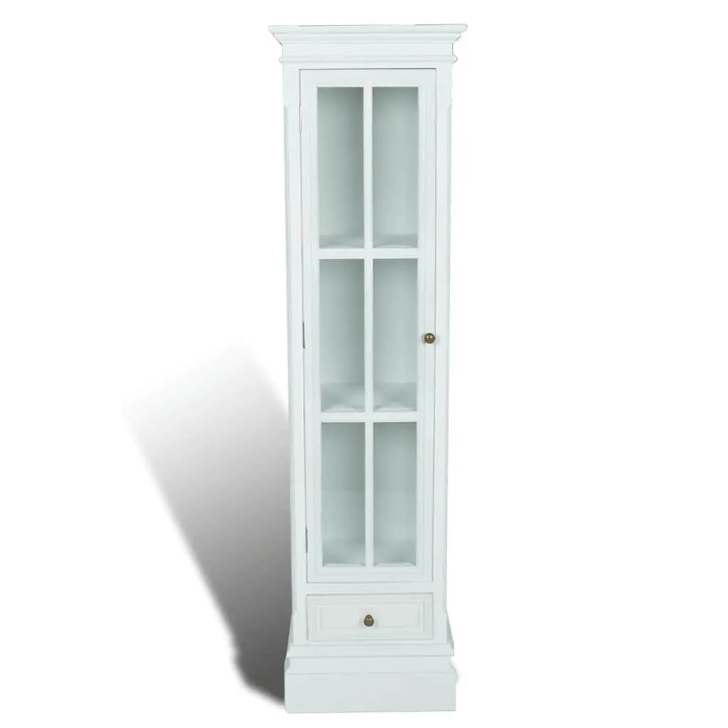 Wooden Bookcase Cabinet MDF 3 Shelves White