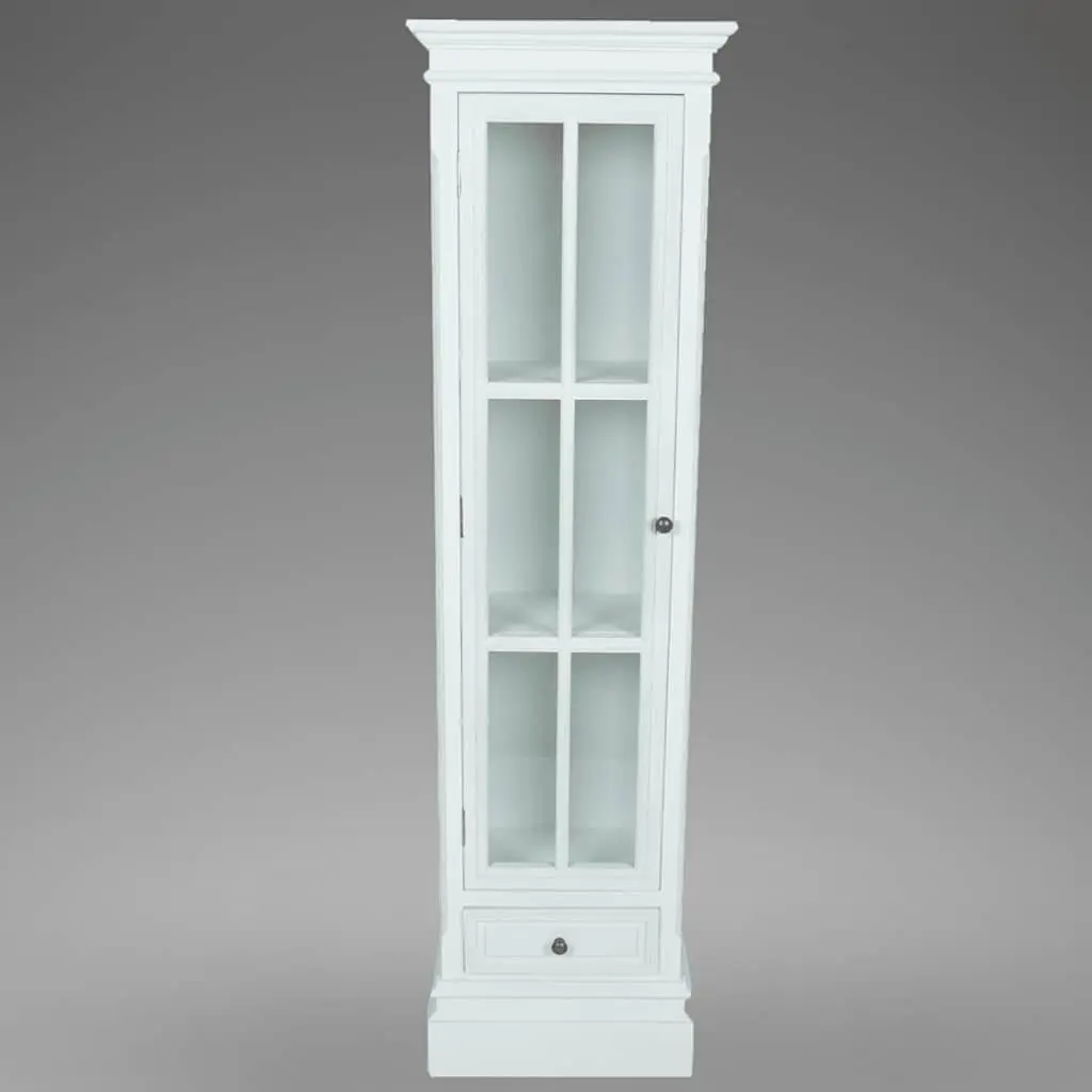Wooden Bookcase Cabinet MDF 3 Shelves White
