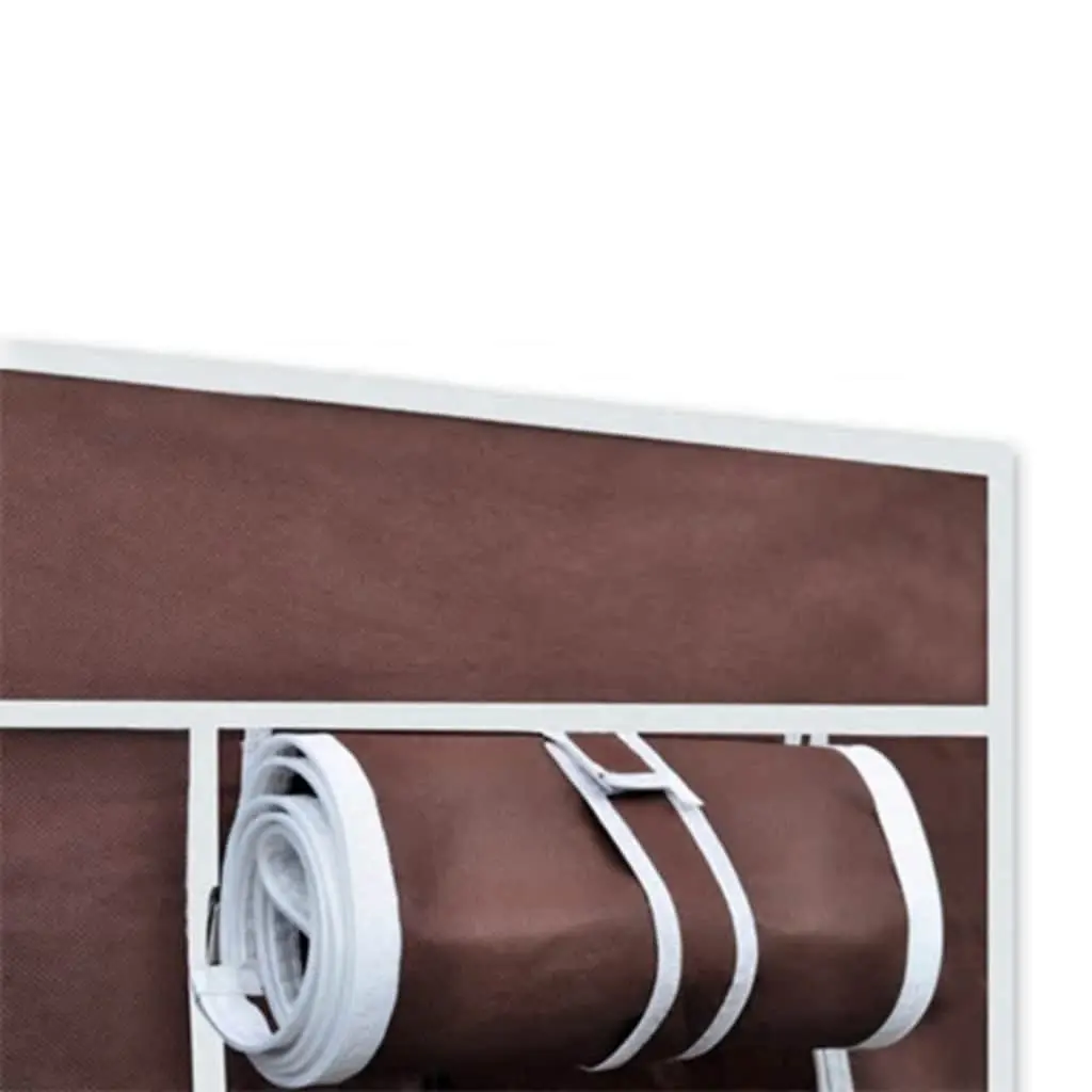 Brown Portable Folding Wardrobes 2pcs for Optimal Storage