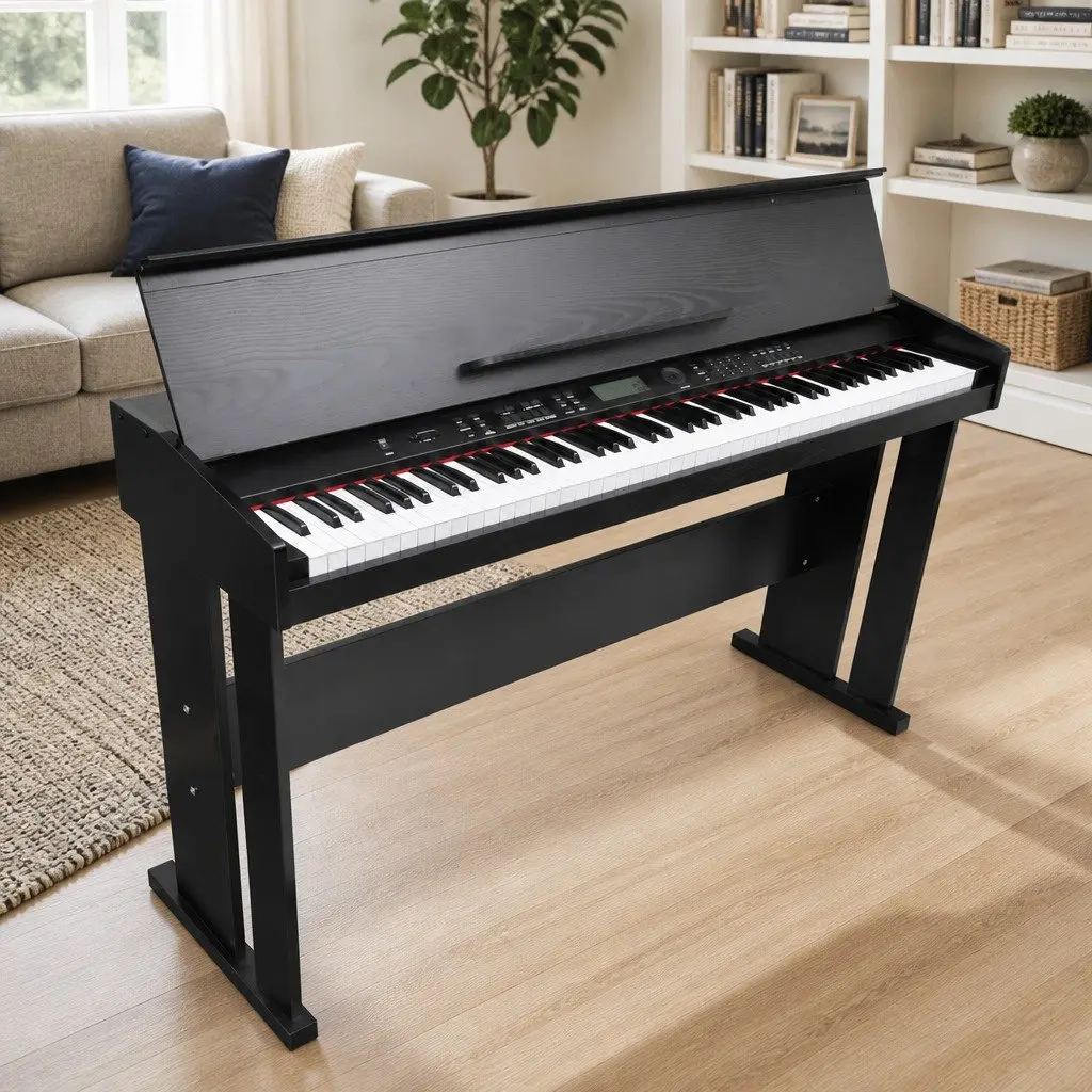 88-Key Electronic Piano Digital Keyboard with Music Stand