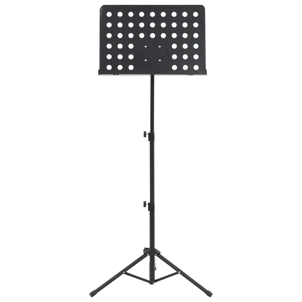 Music Stand Steel Height Adjustable Tripod Black