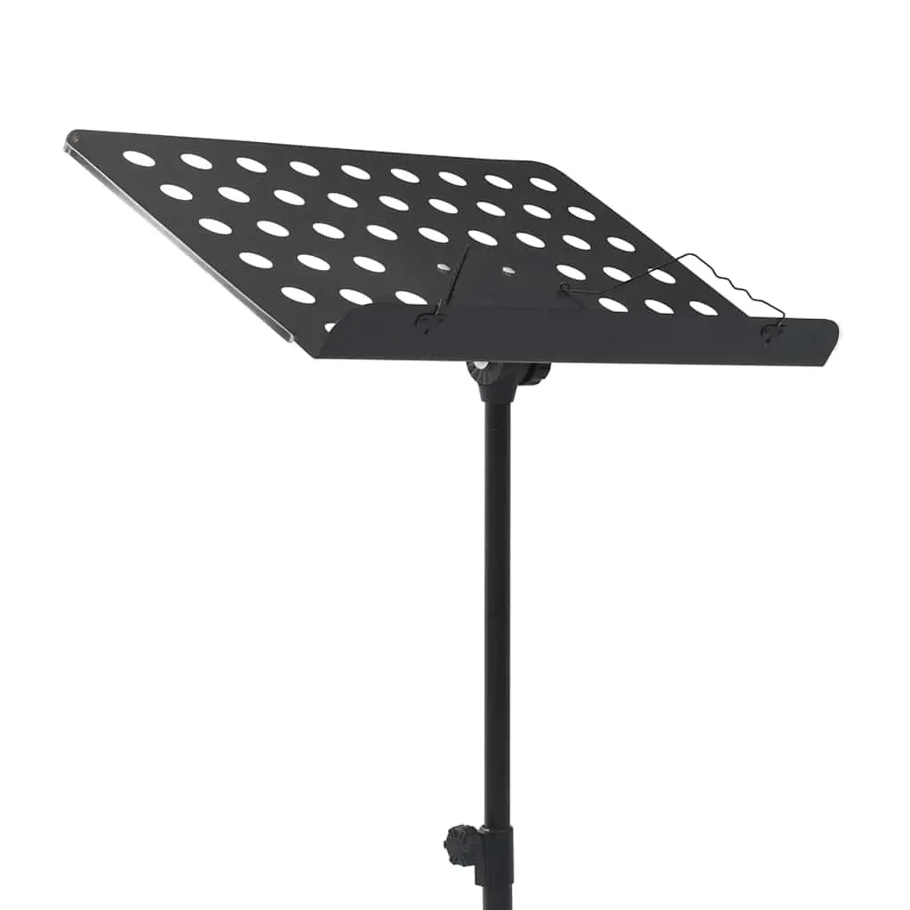 Music Stand Steel Height Adjustable Tripod Black