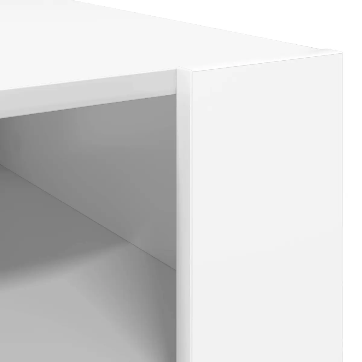 White Coffee Table with Storage 92 x 53 x 45 cm