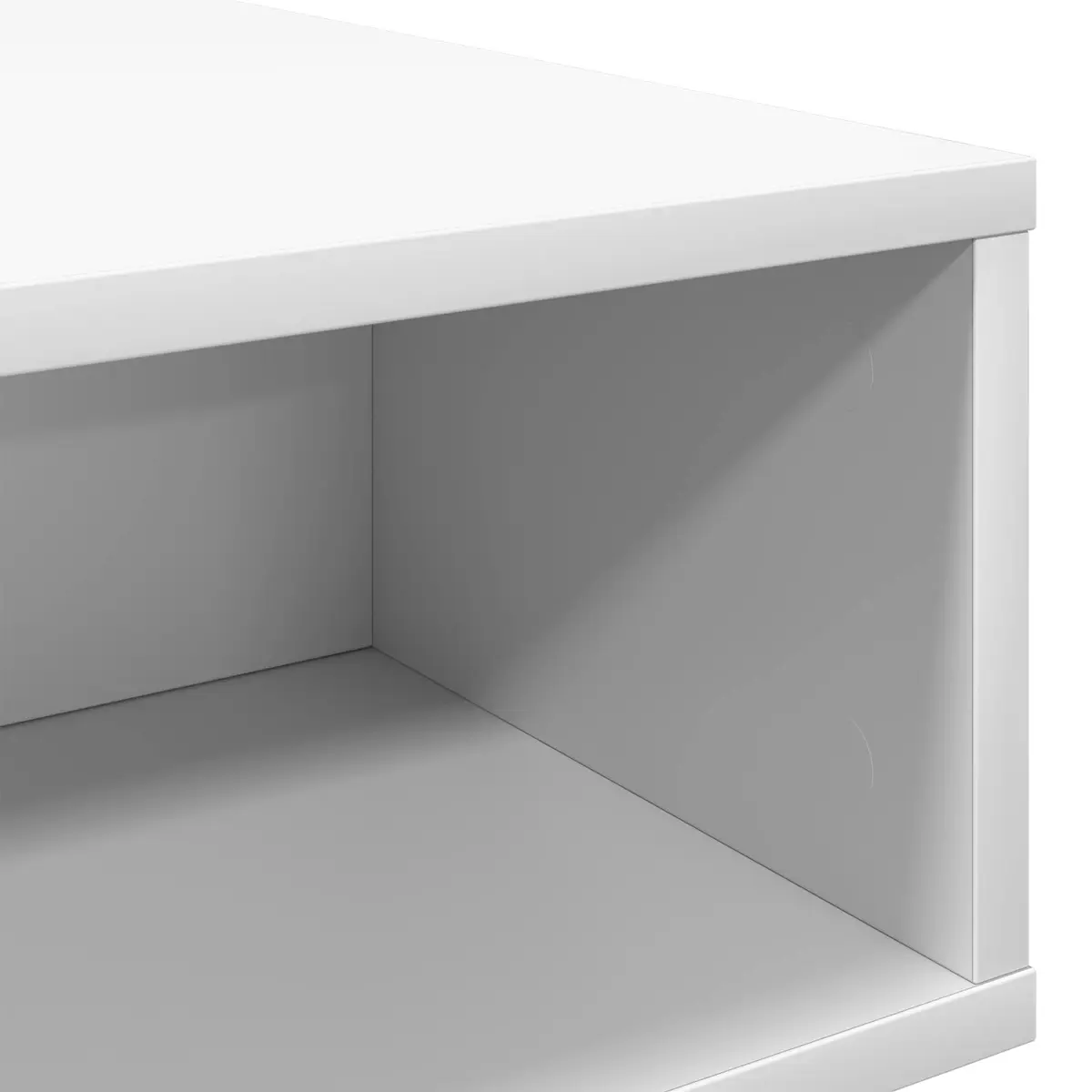 White Coffee Table with Durable Engineered Wood