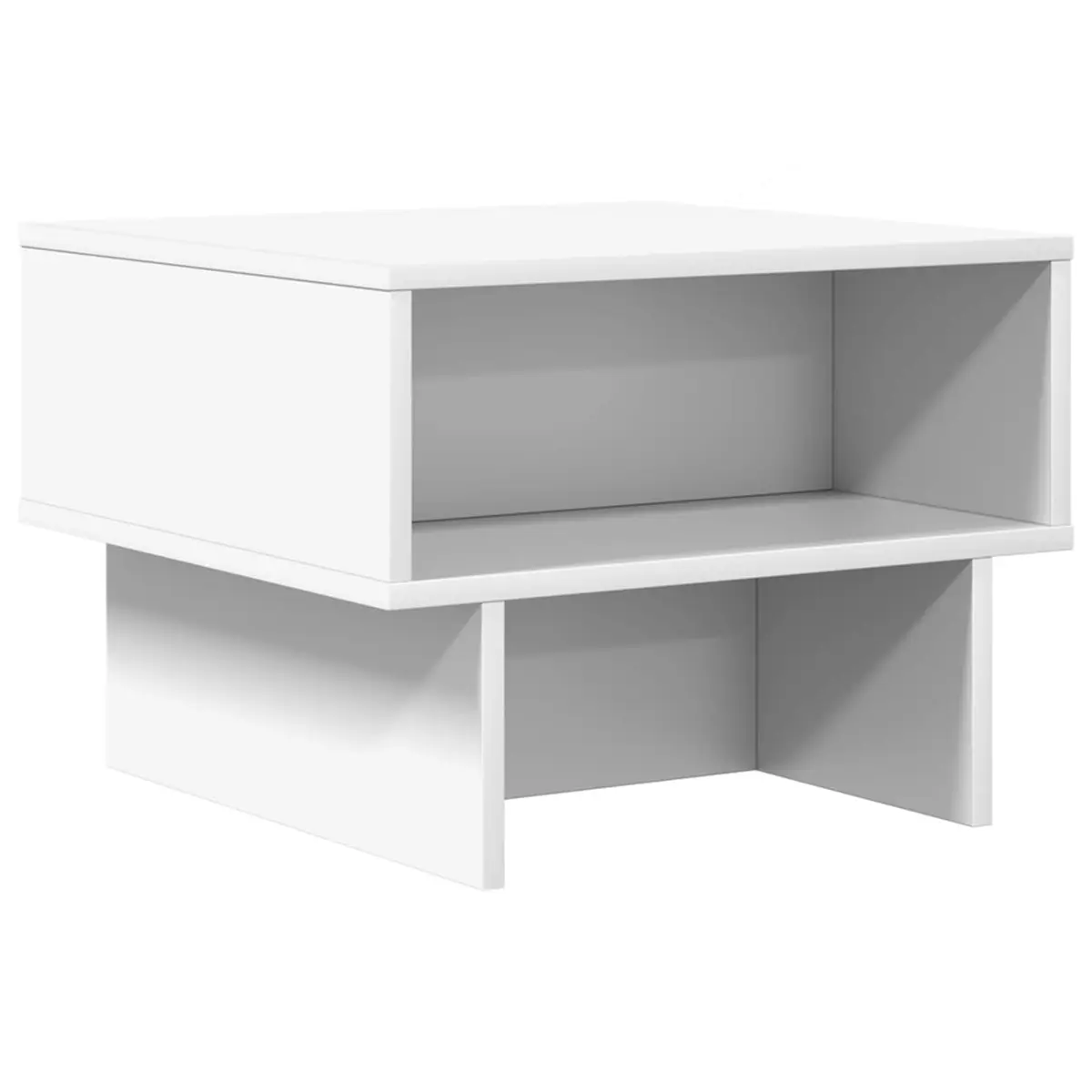 White Coffee Table with Storage for Living Room