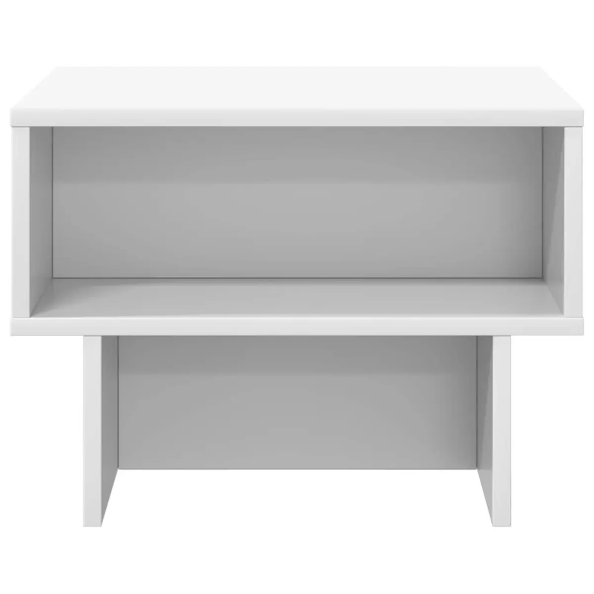 White Coffee Table with Storage for Living Room