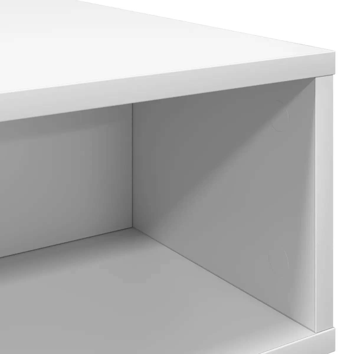 White Coffee Table with Storage for Living Room