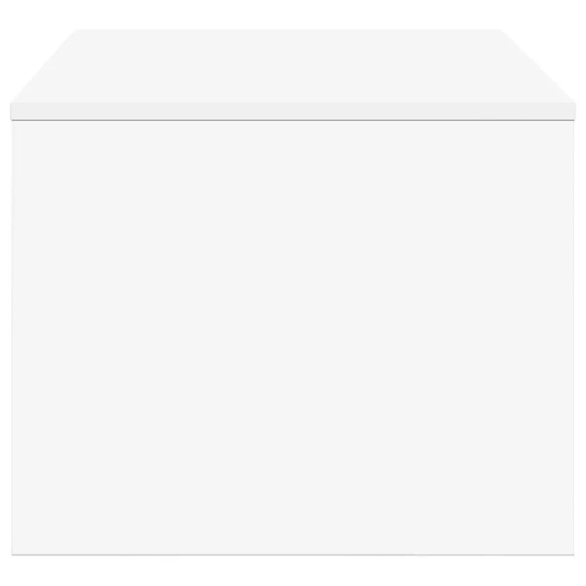 White Rectangular Coffee Table with Storage