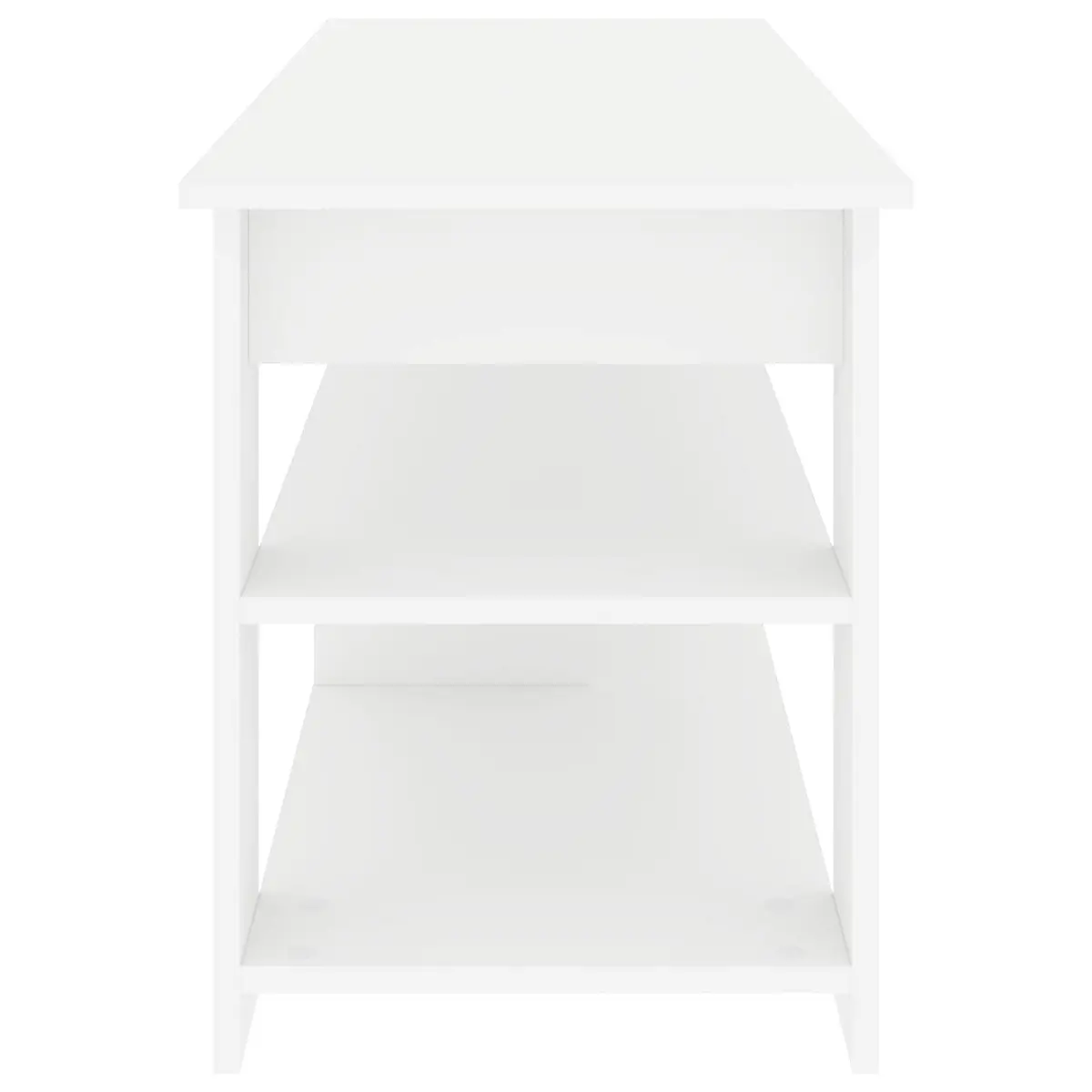 White TV Stand Modern Design Living Room Media Storage Unit 100x40x50cm