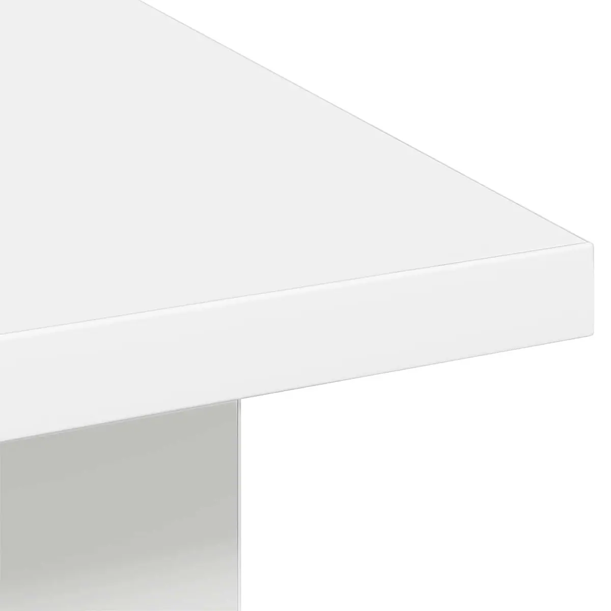 White Coffee Table with Storage Drawer