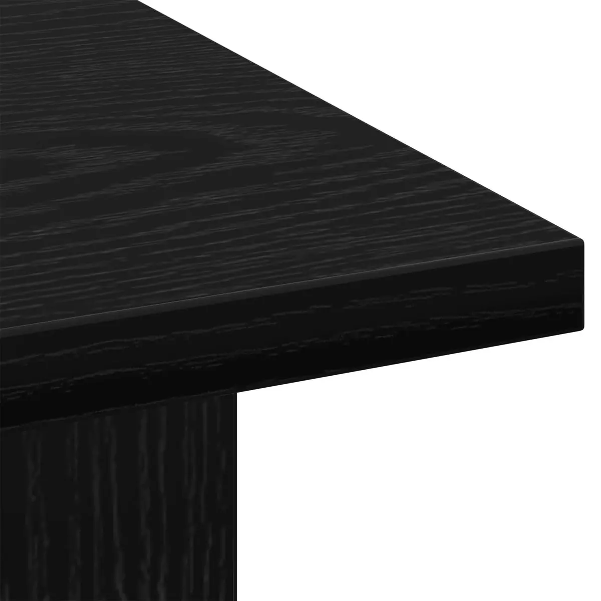 Black Coffee Table with Engineered Wood Construction