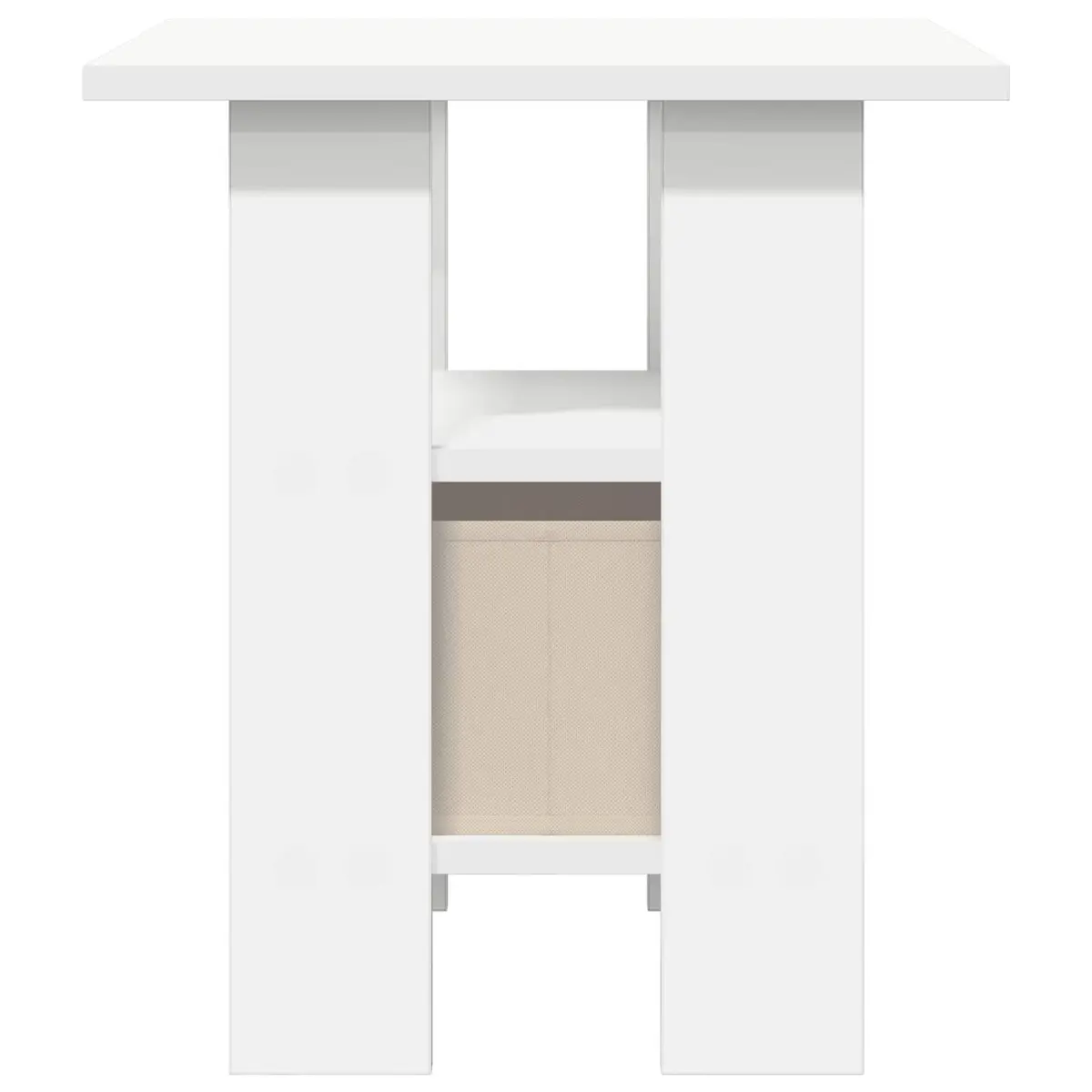 Bedside Table 2 pcs White 41 x 40 x 45 cm Engineered Wood Storage Drawer Shelf