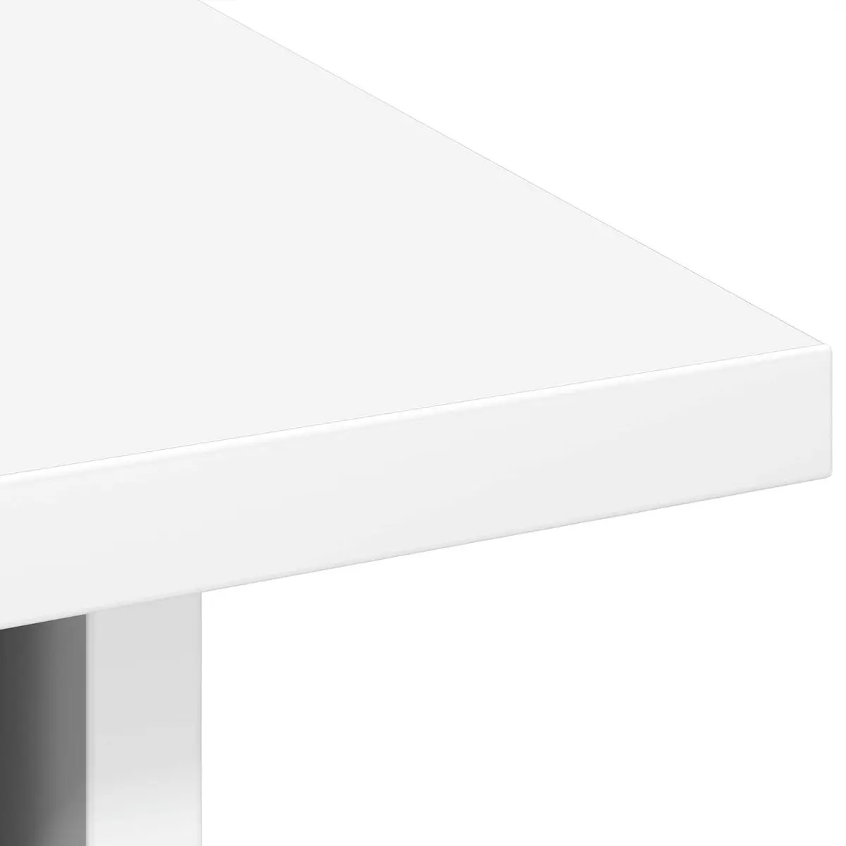 White Bedside Table Set with Storage Drawers