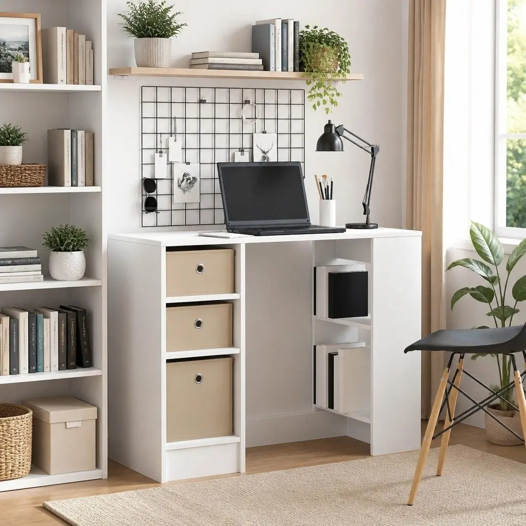 White Desk for Home Office or Study