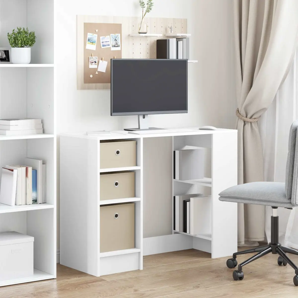 White Desk for Home Office or Study