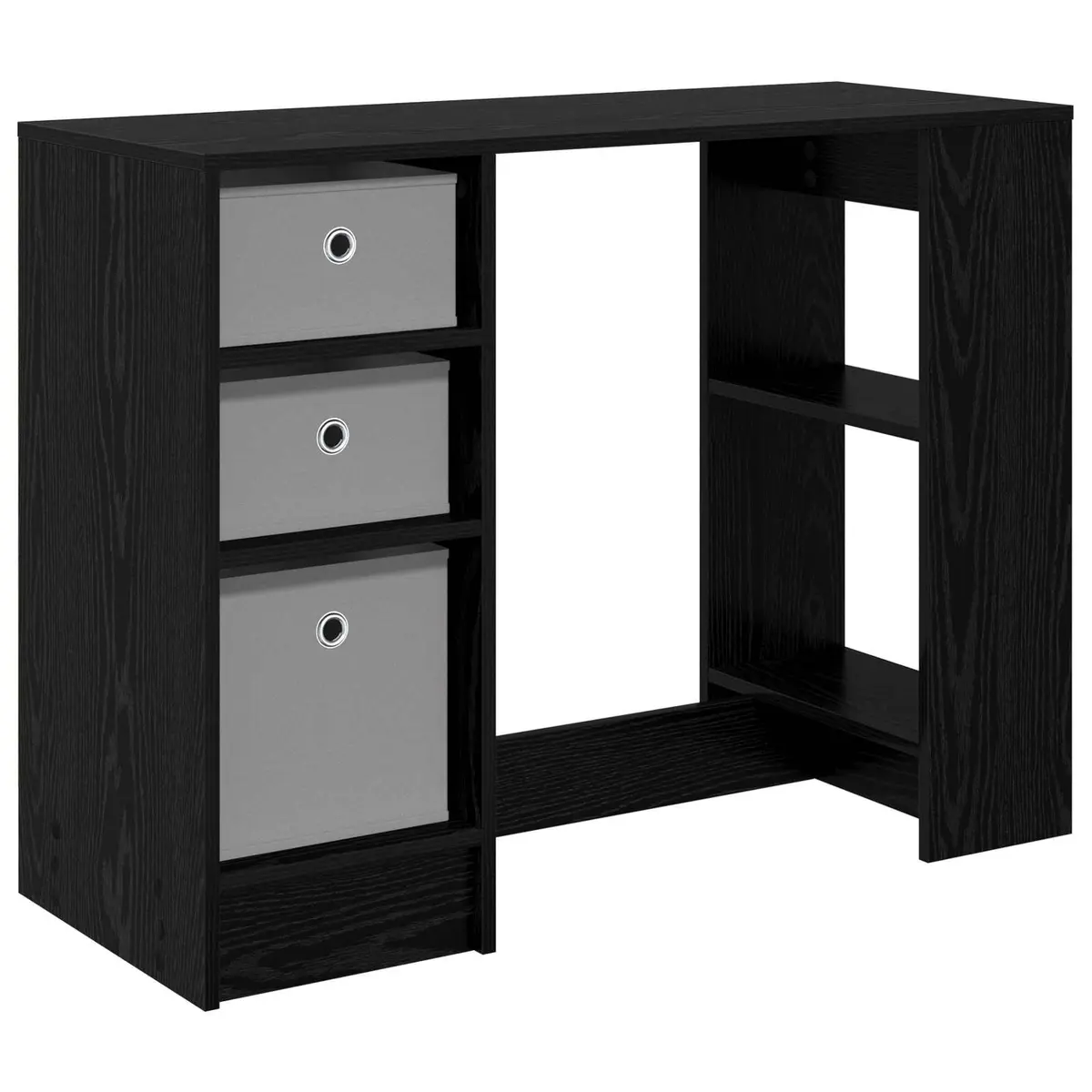 Engineered Wood Black Oak Desk for Office or Study