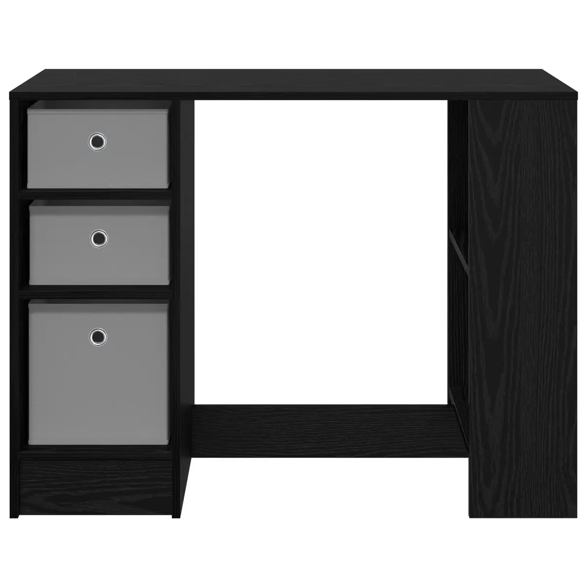 Engineered Wood Black Oak Desk for Office or Study