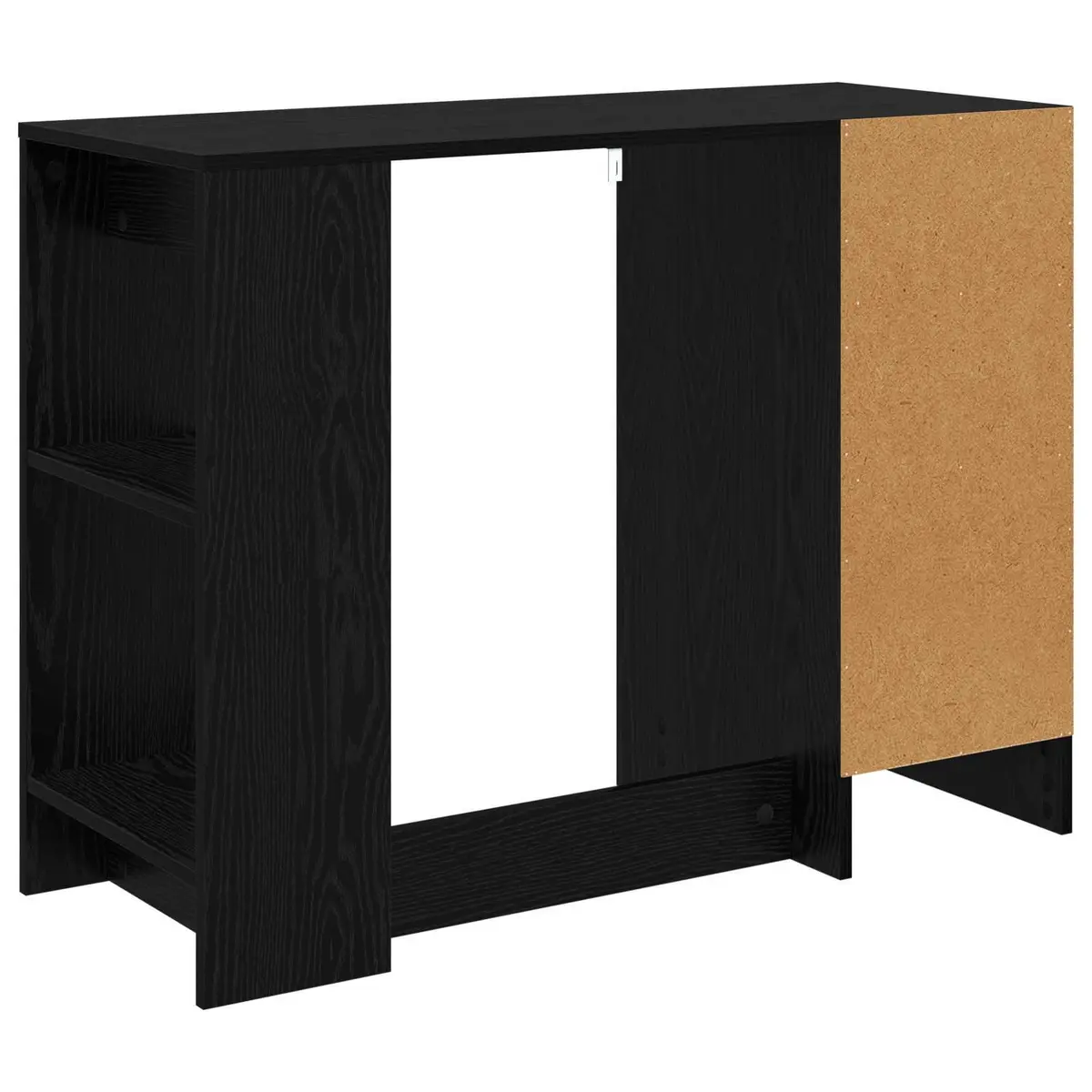 Engineered Wood Black Oak Desk for Office or Study
