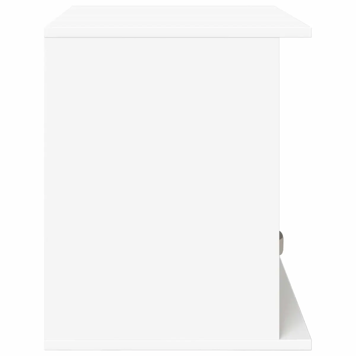 TV Stand Engineered Wood 79 x 40 x 48 cm White Modern Lowboard Storage Unit Living Room Furniture