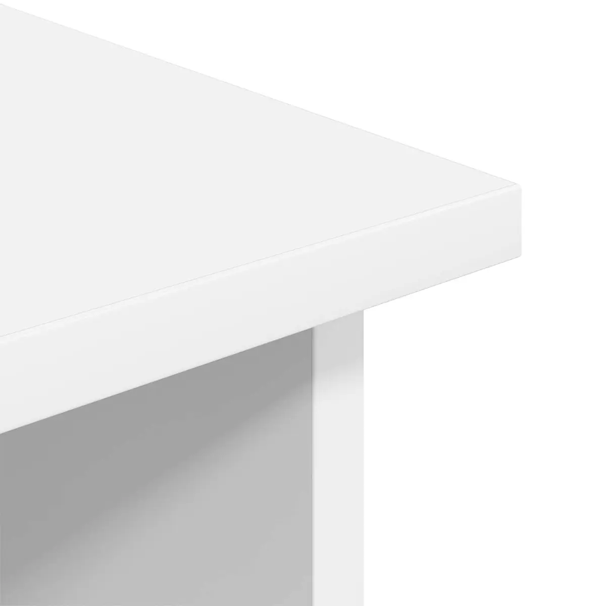TV Stand Engineered Wood 79 x 40 x 48 cm White Modern Lowboard Storage Unit Living Room Furniture