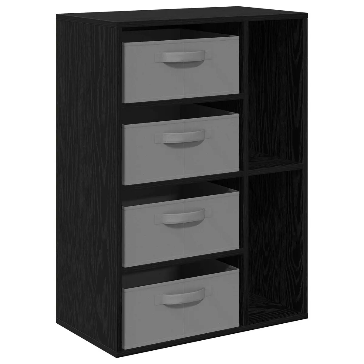 Black Oak Modern Sideboard Storage Cabinet