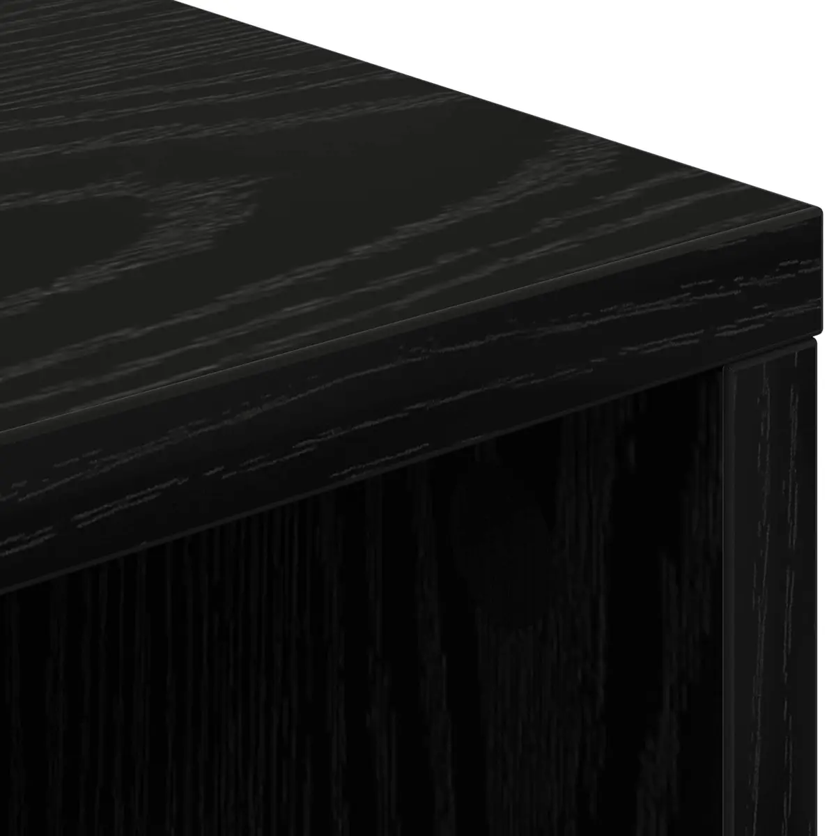Black Oak Modern Sideboard Storage Cabinet
