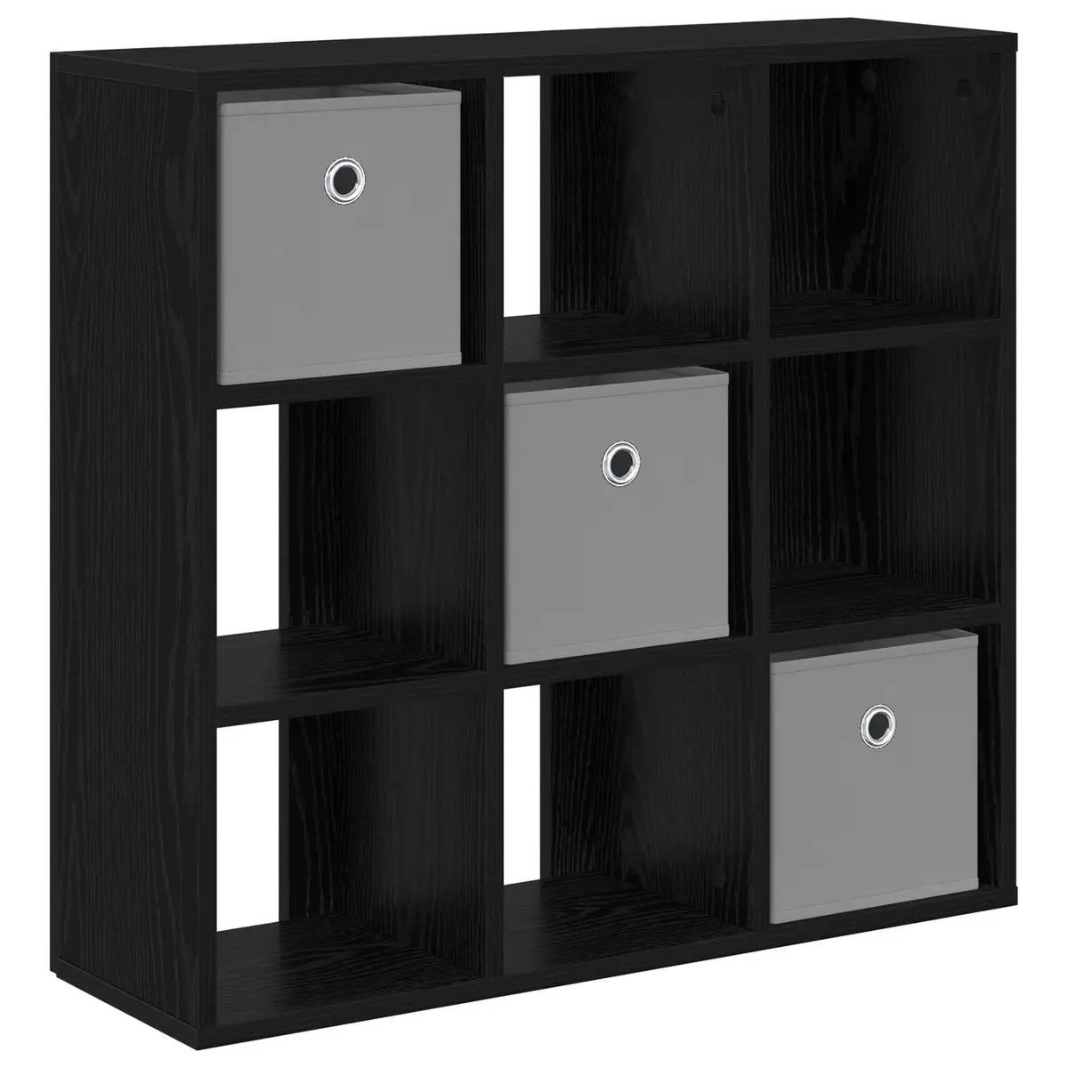 Black Oak Sideboard with Drawer and Shelves