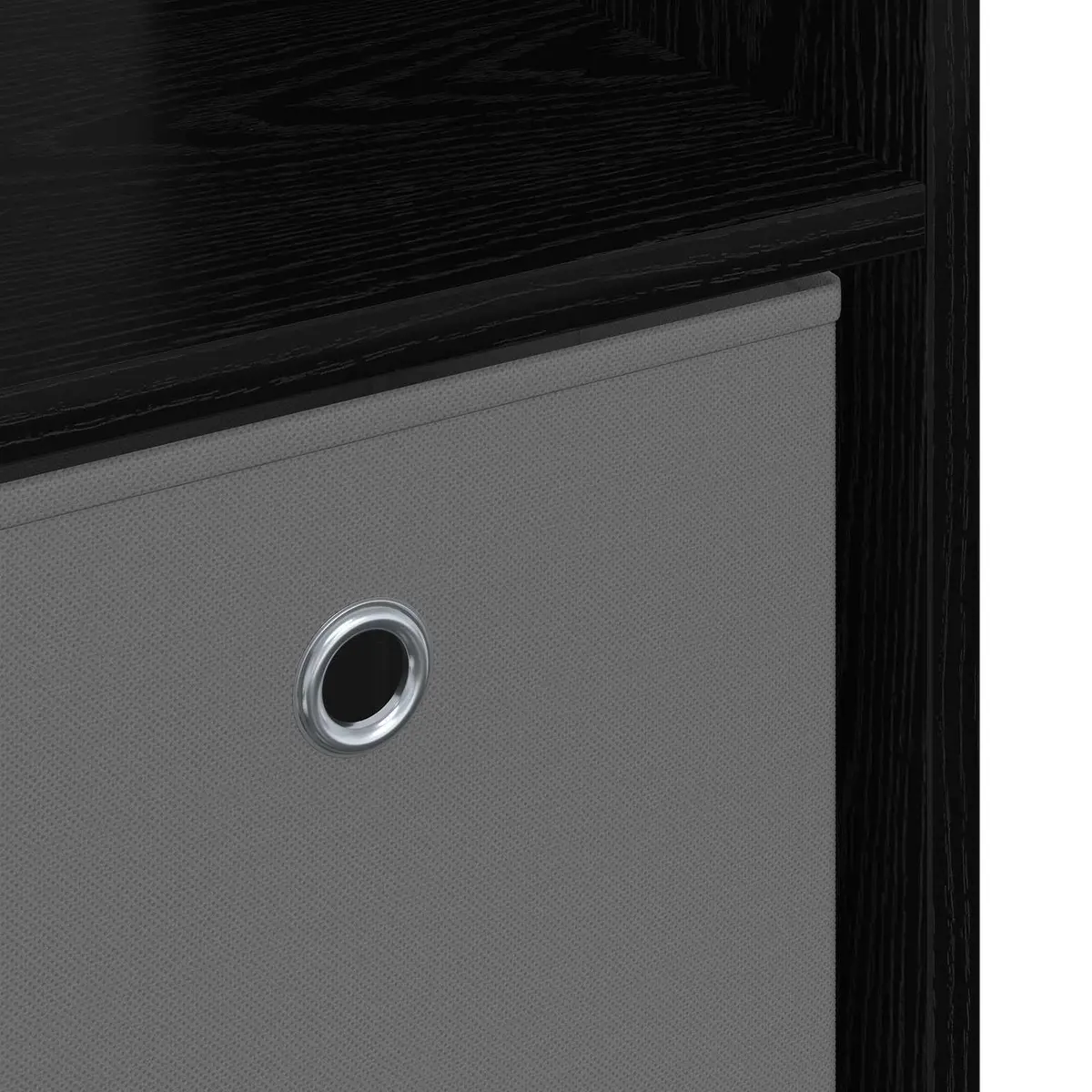 Black Oak Sideboard with Drawer and Shelves