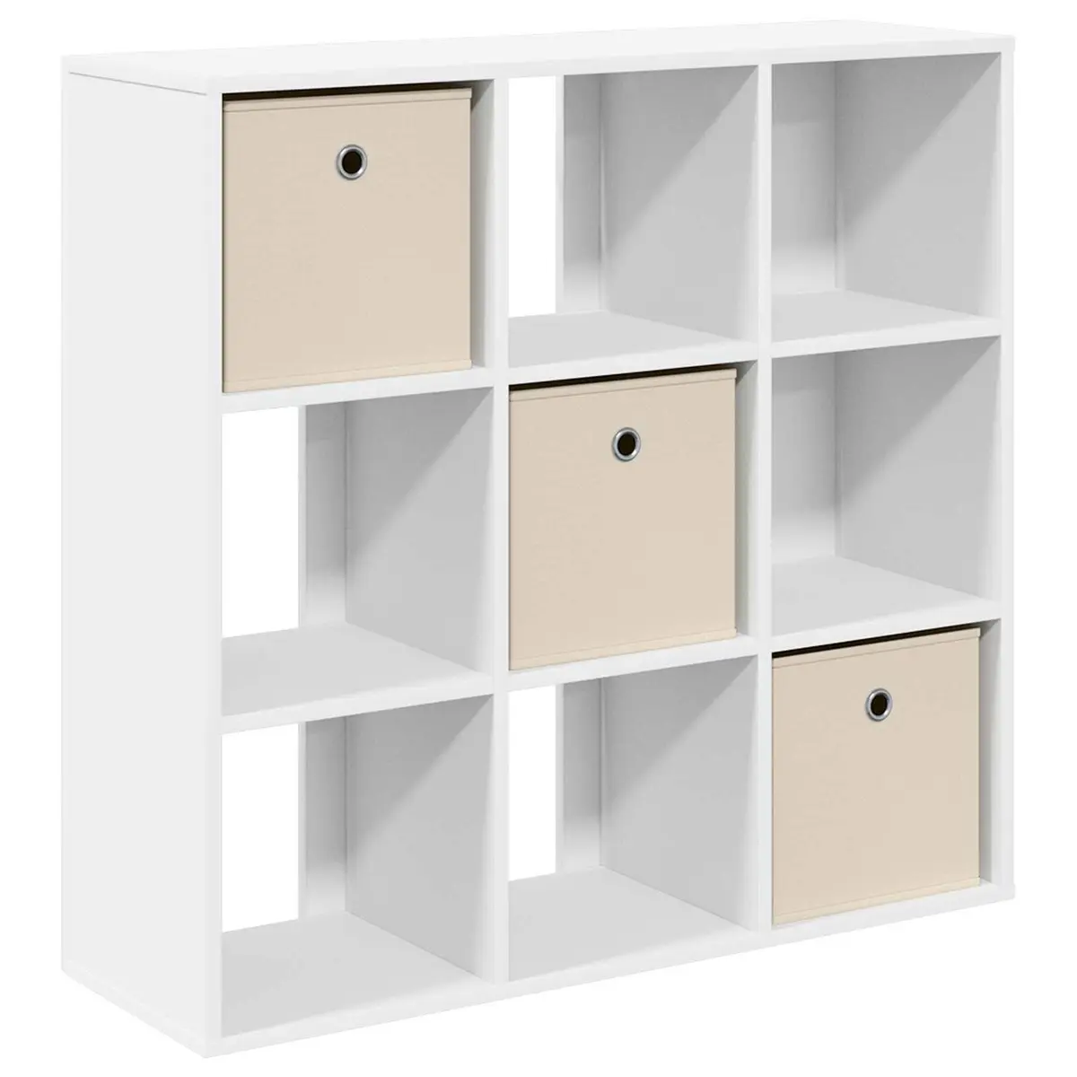 White Sideboard Storage Cabinet 88.5 x 29 x 84.5 cm Living Room Buffet Furniture