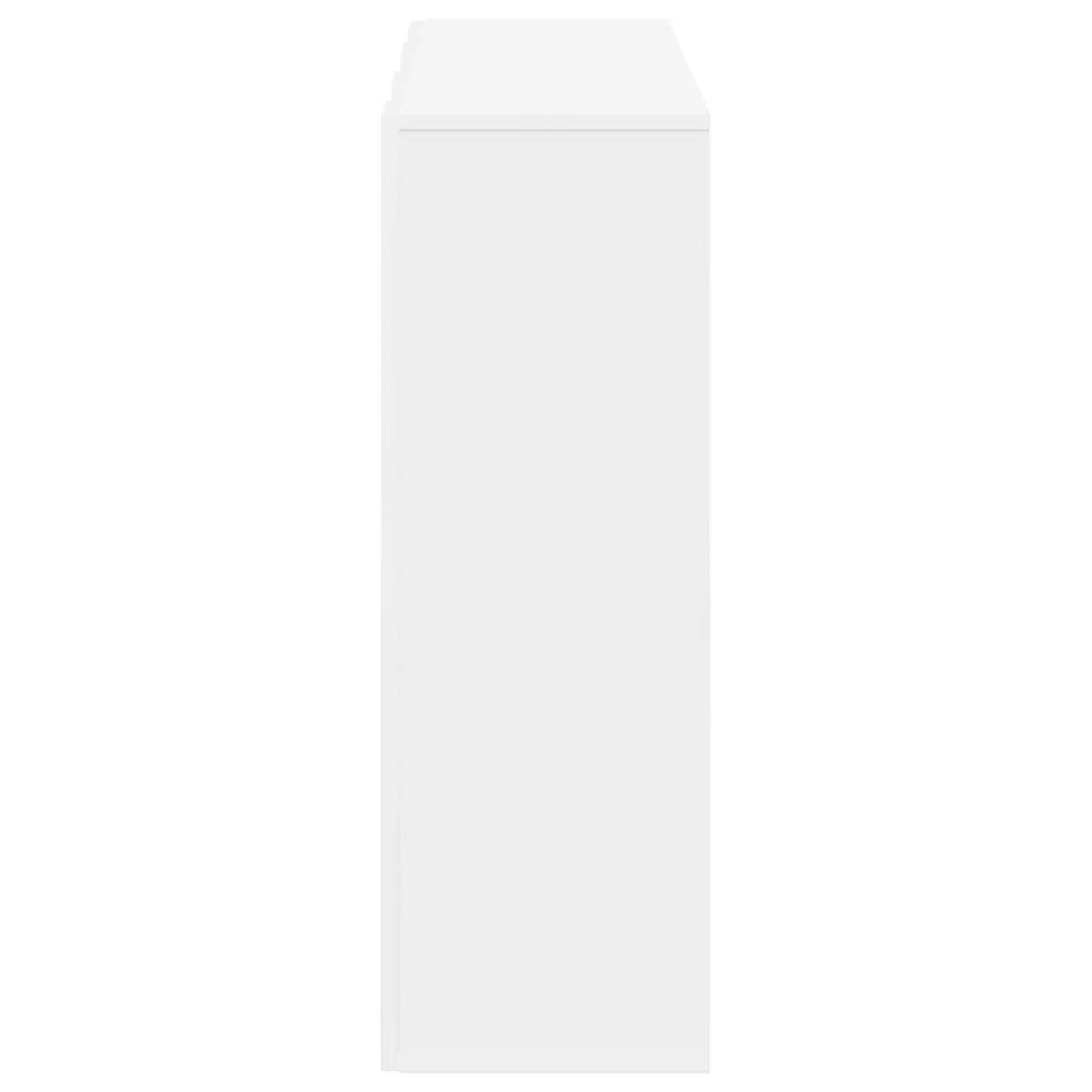 White Sideboard Storage Cabinet 88.5 x 29 x 84.5 cm Living Room Buffet Furniture