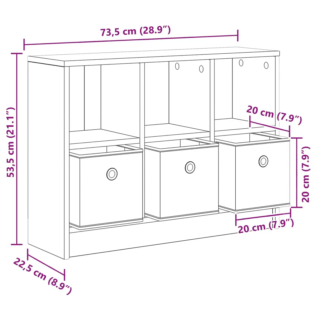 White Freestanding Sideboard Storage Cabinet