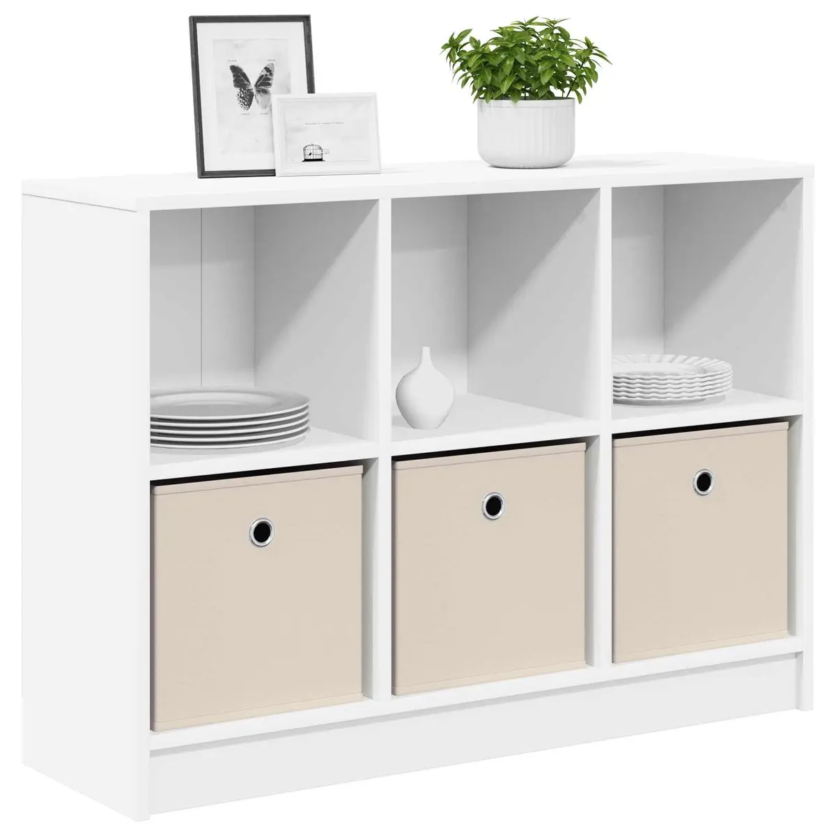 White Sideboard with Drawer for Storage