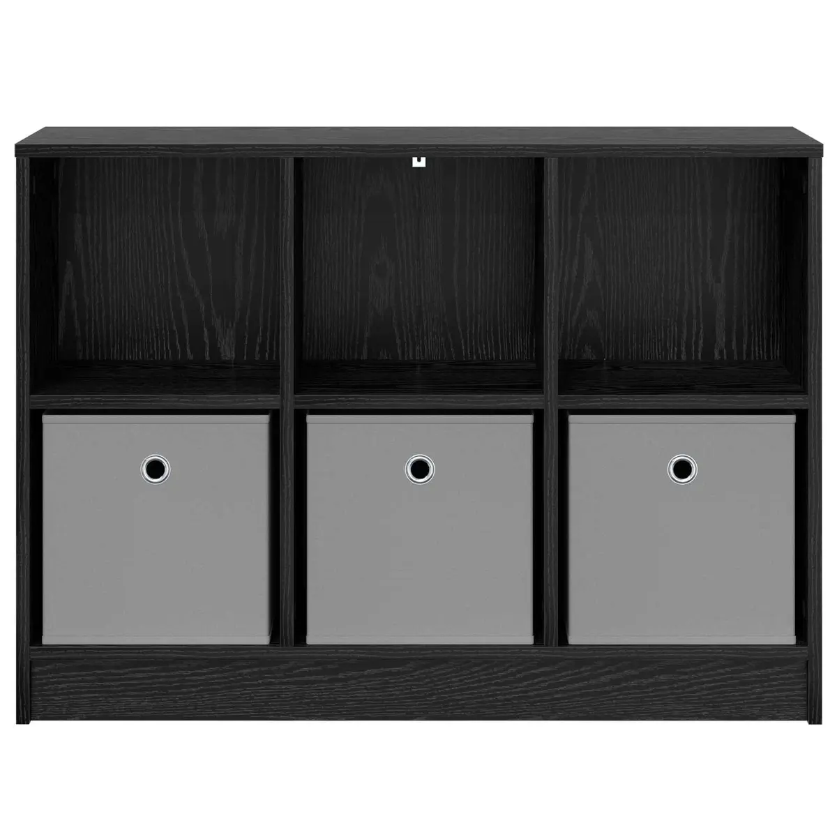 Black Oak Sideboard with Drawer Modern Storage Cabinet Living Room Furniture