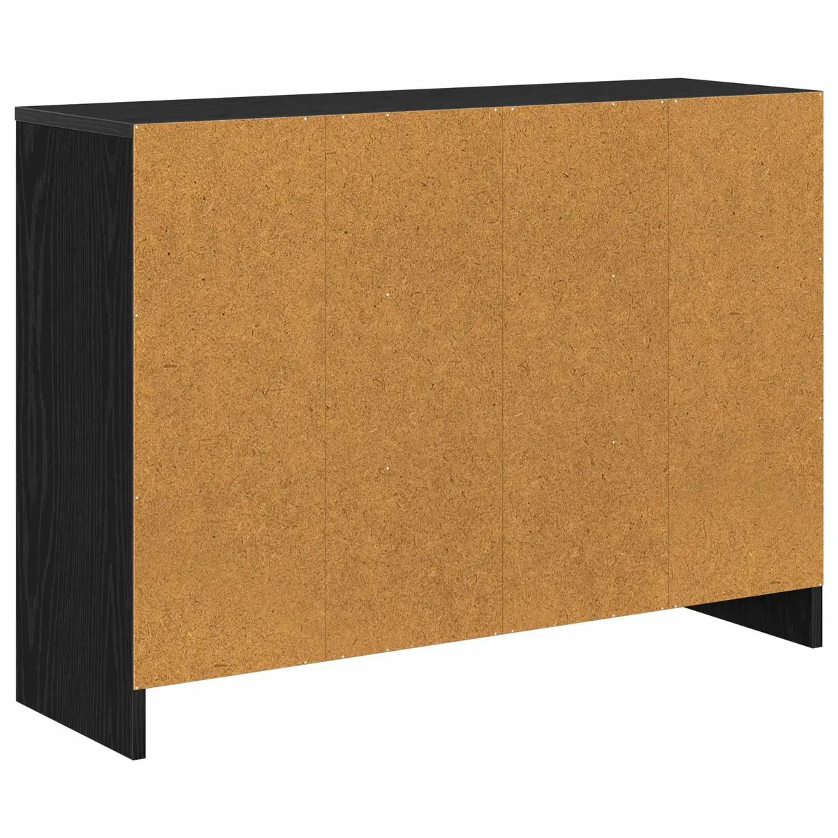 Black Oak Sideboard with Drawer Modern Storage Cabinet Living Room Furniture