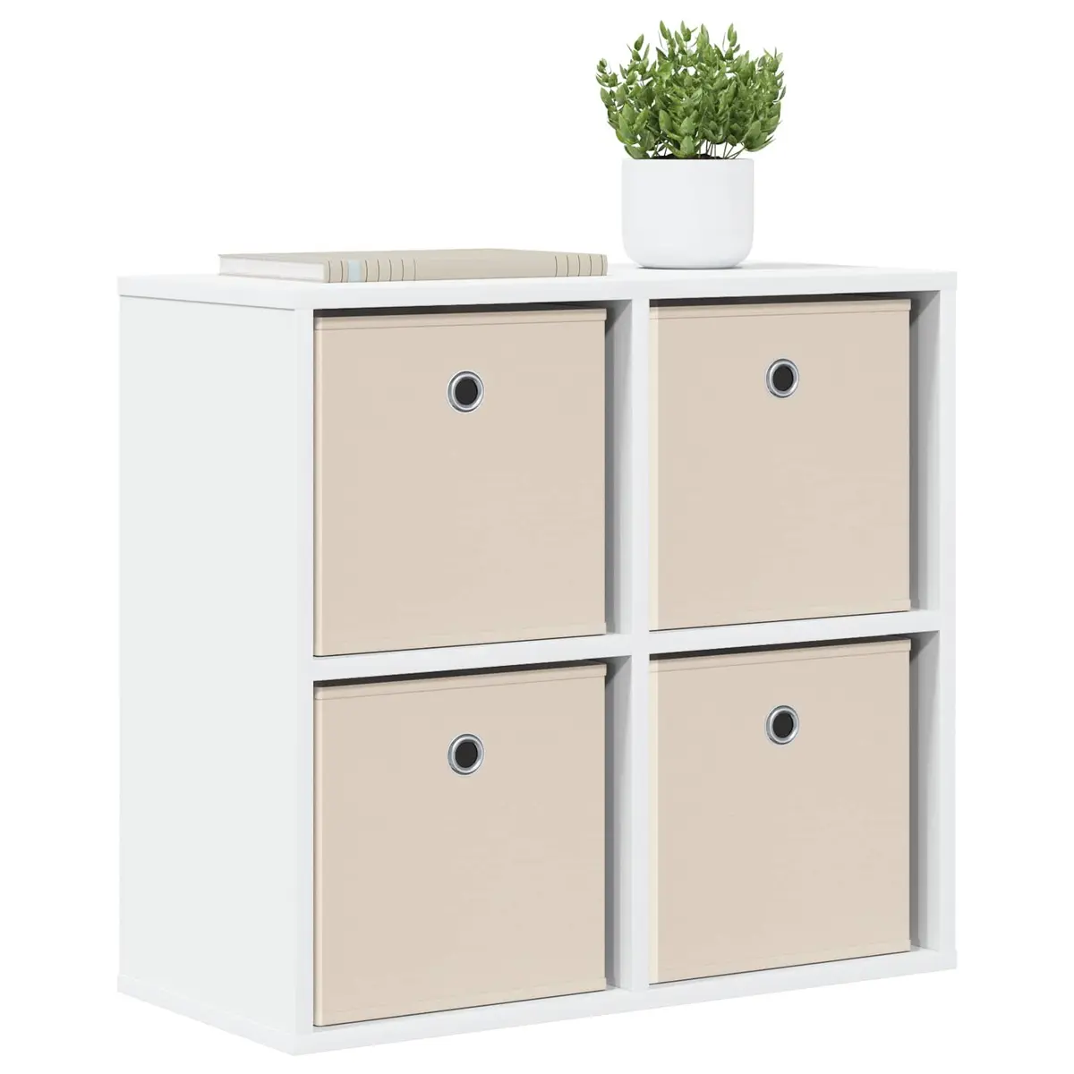 Sideboard Engineered Wood 59.5 x 27 x 57 cm White