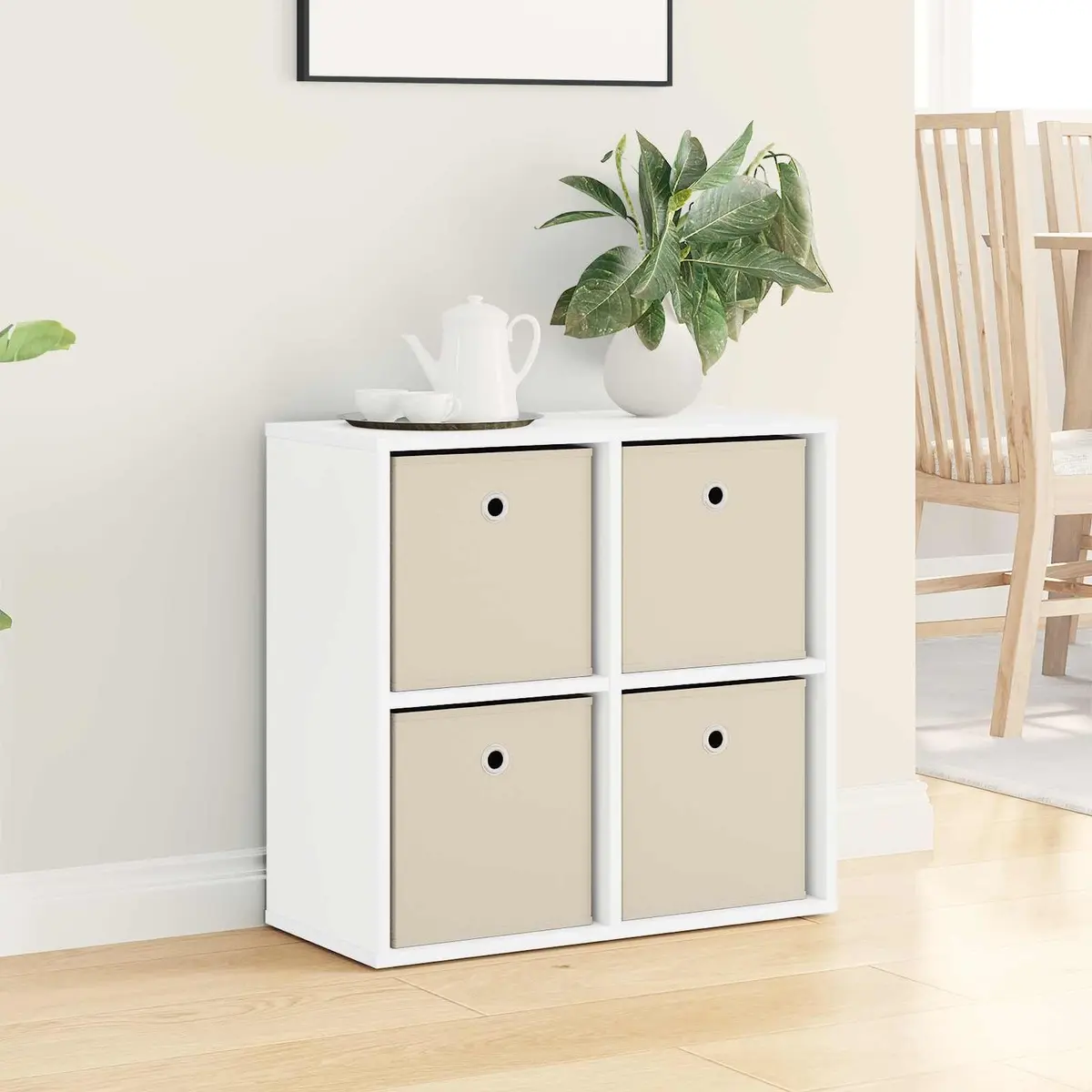 Sideboard Engineered Wood 59.5 x 27 x 57 cm White