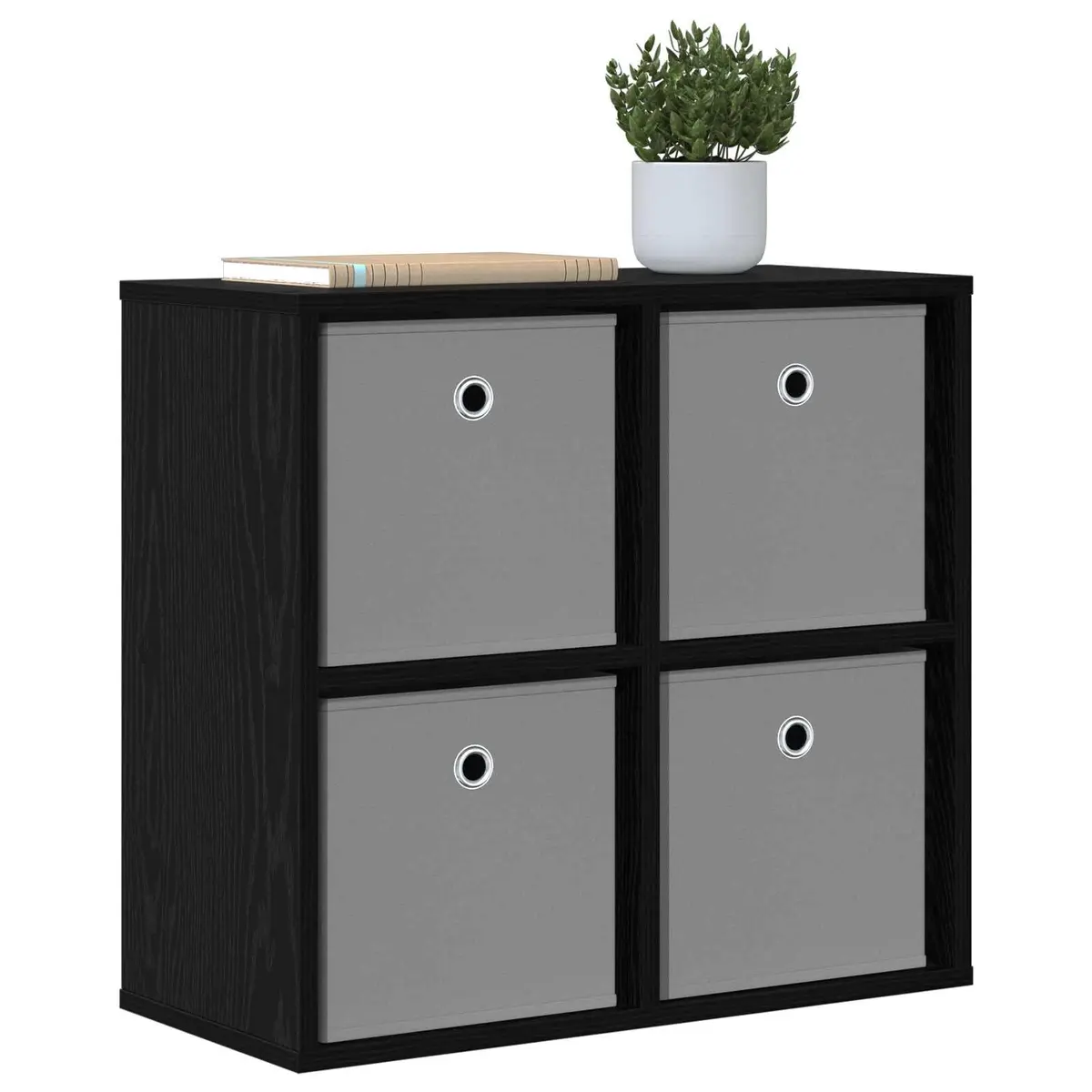 Sideboard Engineered Wood 59.5 x 27 x 57 cm Black