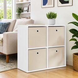 Durable White Sideboard with Drawer for Modern Spaces 68.5cm