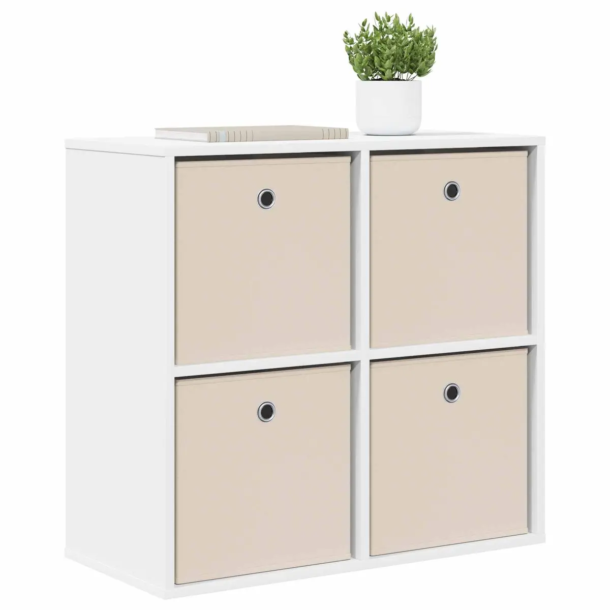 White Sideboard with Drawer Modern Storage Cabinet Living Room Furniture 68.5cm