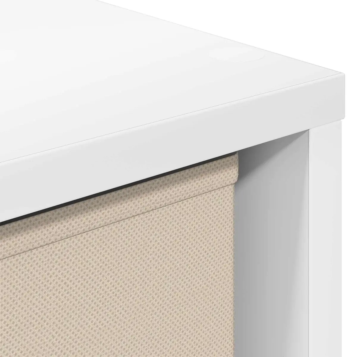 White Sideboard with Drawer Modern Storage Cabinet Living Room Furniture 68.5cm