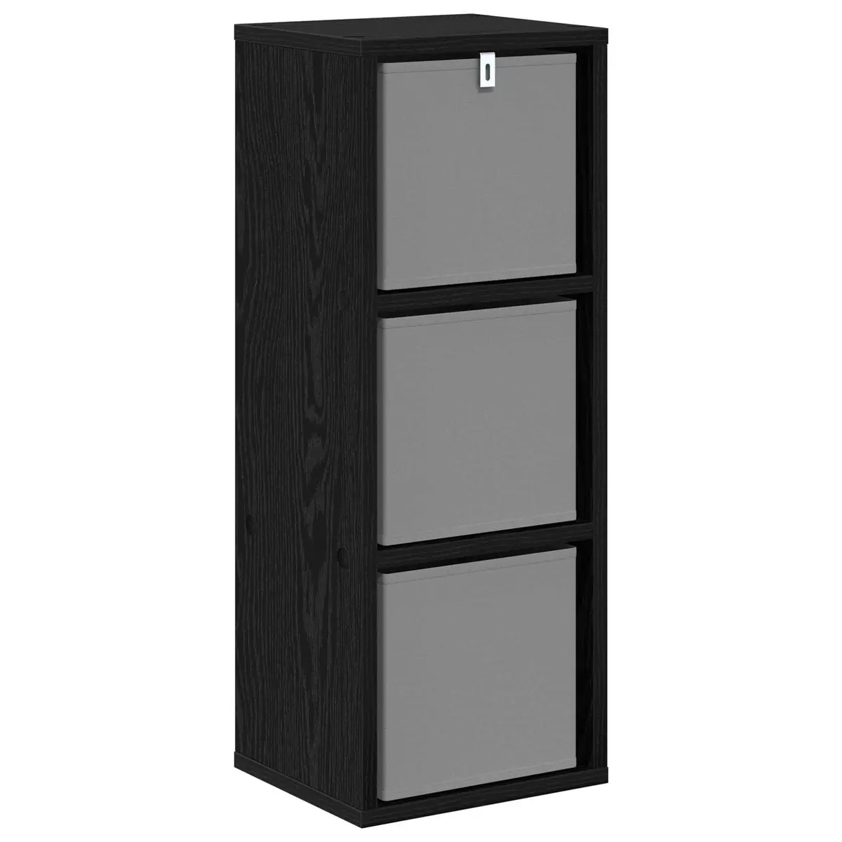 Sideboard with Drawer Black Oak Modern Storage Cabinet Living Room Furniture