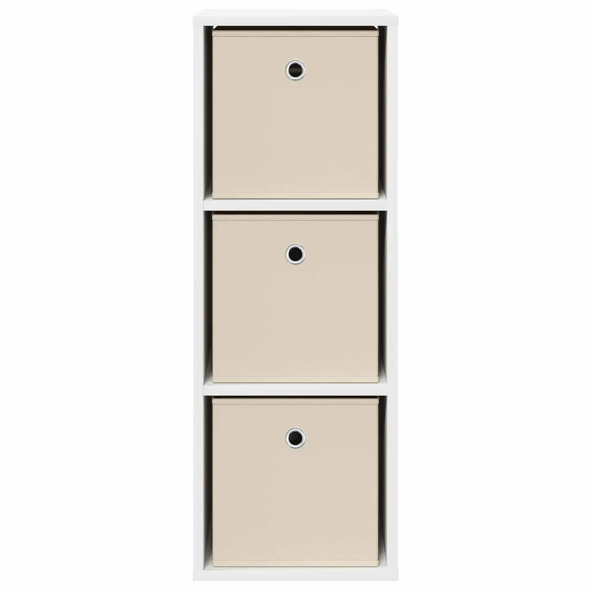 White Sideboard with Drawer and Shelves