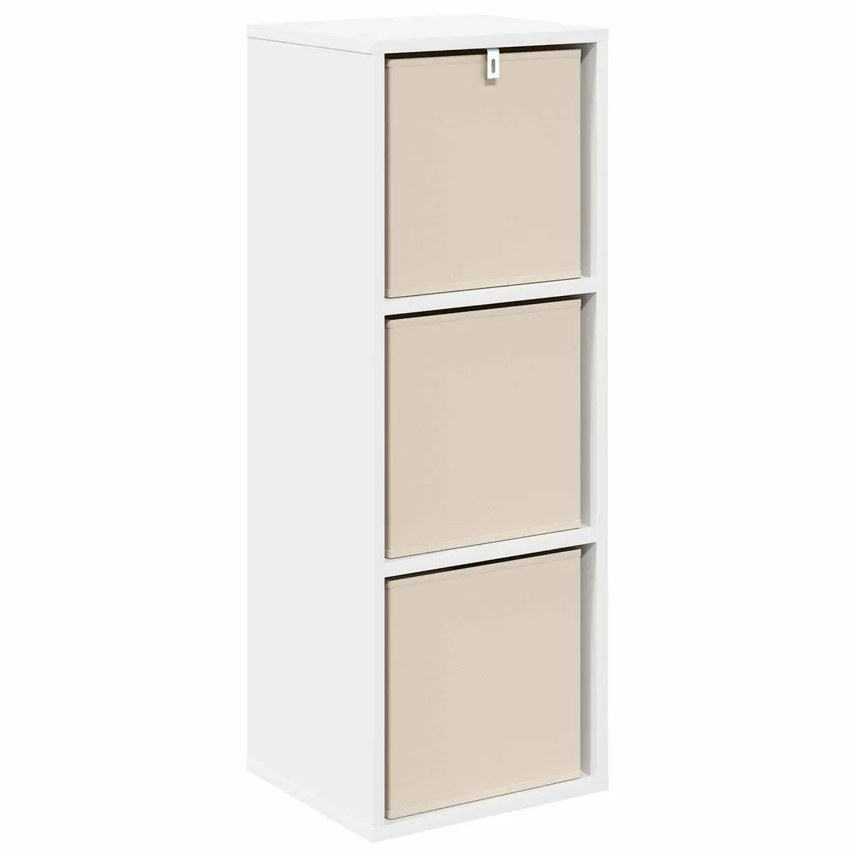 White Sideboard with Drawer and Shelves