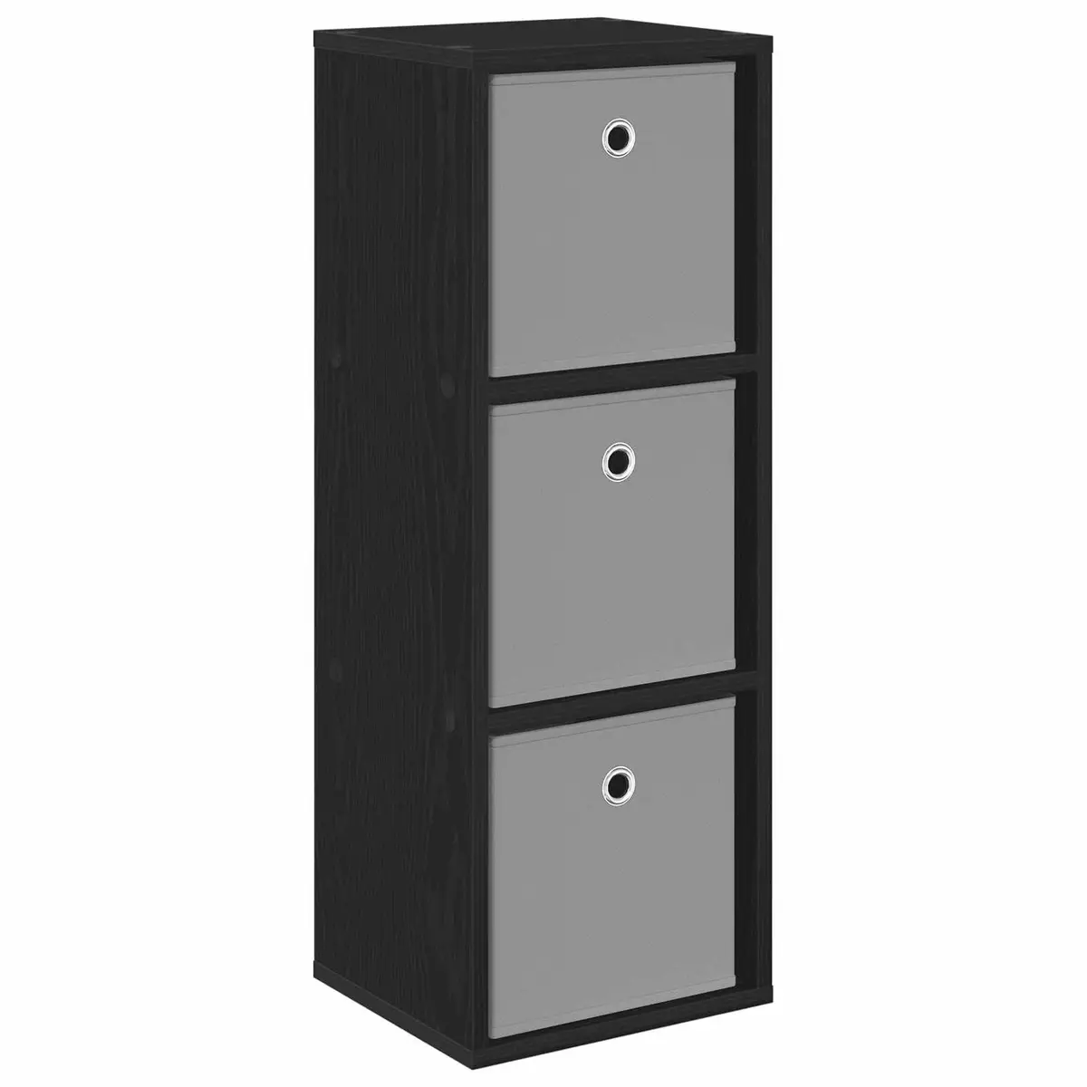 Sideboard Engineered Wood 30.5 x 27 x 84.5 cm Black Modern Storage Cabinet