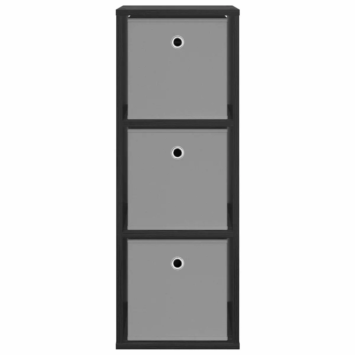Sideboard Engineered Wood 30.5 x 27 x 84.5 cm Black Modern Storage Cabinet